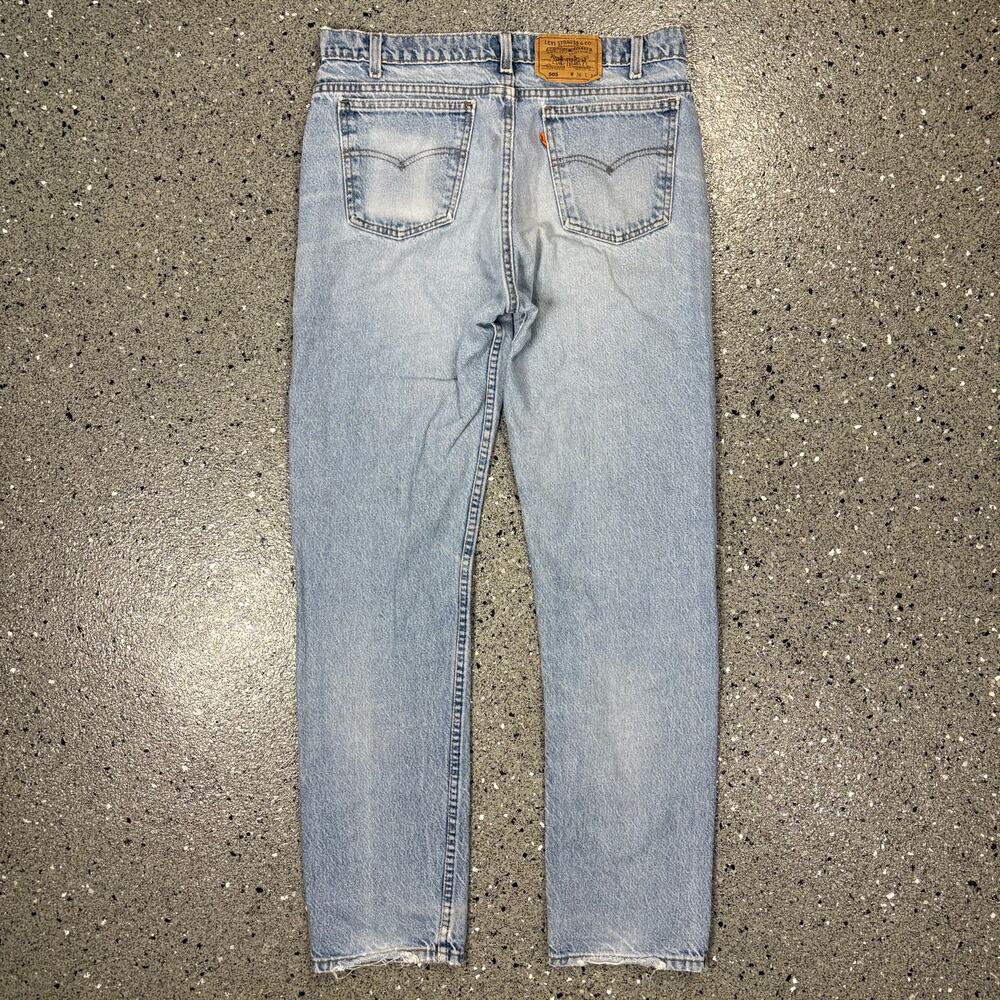 Vintage 1990s Levi's 505 Made in USA Straight Leg Denim Jeans